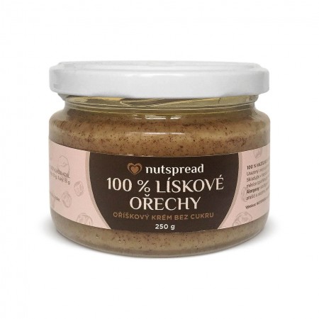 100% lískooříškové máslo Nutspread 250 g