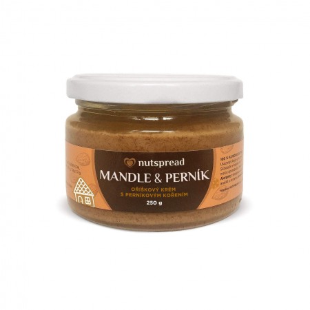 100% mandlové máslo Nutspread s perníkovým kořením 250 g